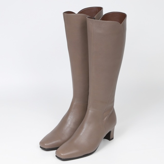 【SALE】BARCLAY（バークレー）エレガントロングブーツ　ダークベージュ