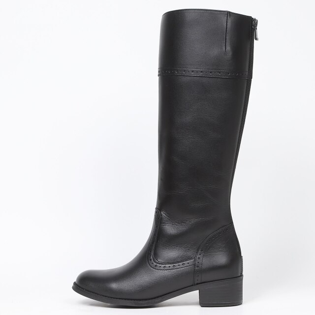 BARCLAY（バークレー）ウイングチップロングブーツ ブラック｜BARCLAY