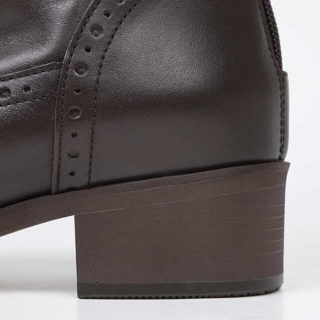 BARCLAY（バークレー）ウイングチップロングブーツ チョコ｜BARCLAY