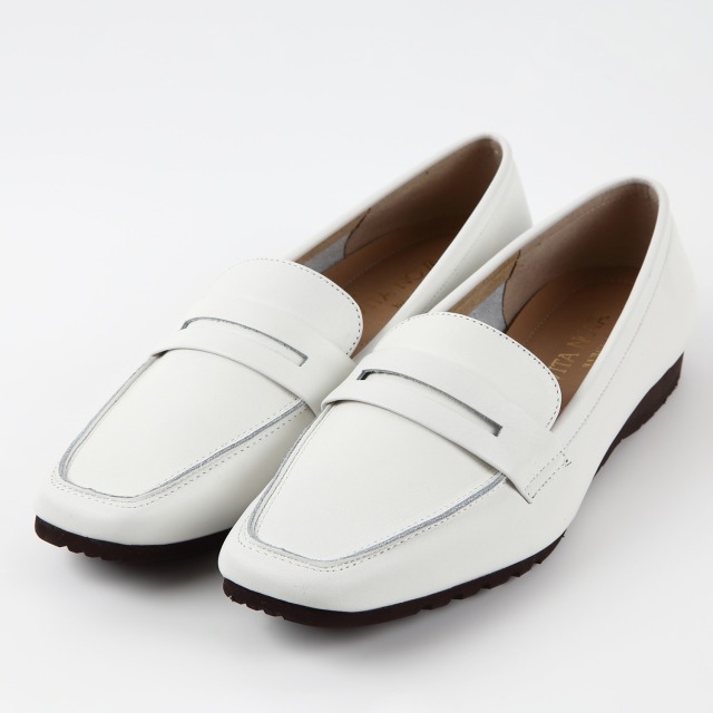 VITA NOVA シンプルコインローファー アイボリー｜BARCLAY（バークレー