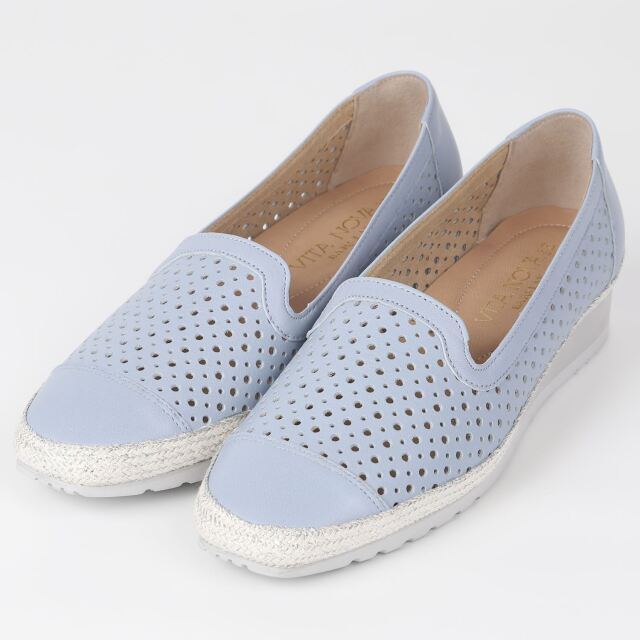 【OUTLET】VITA NOVA（ヴィタノヴァ）パンチングスリッポン スモーキーブルー