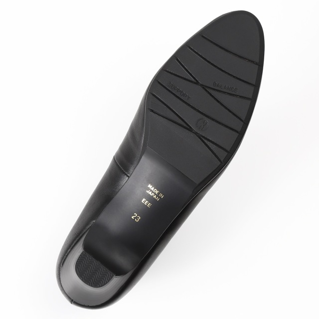 オッフェン フラットパンプス ブラック パール scallop pearls pattern / BLACK | Offen