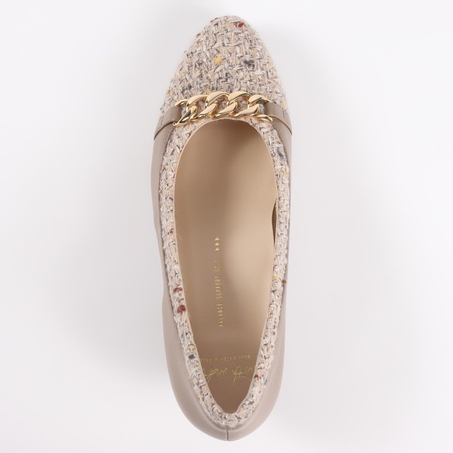 With Width（ウィズウィズ）チェーンパンプス オークファブリック