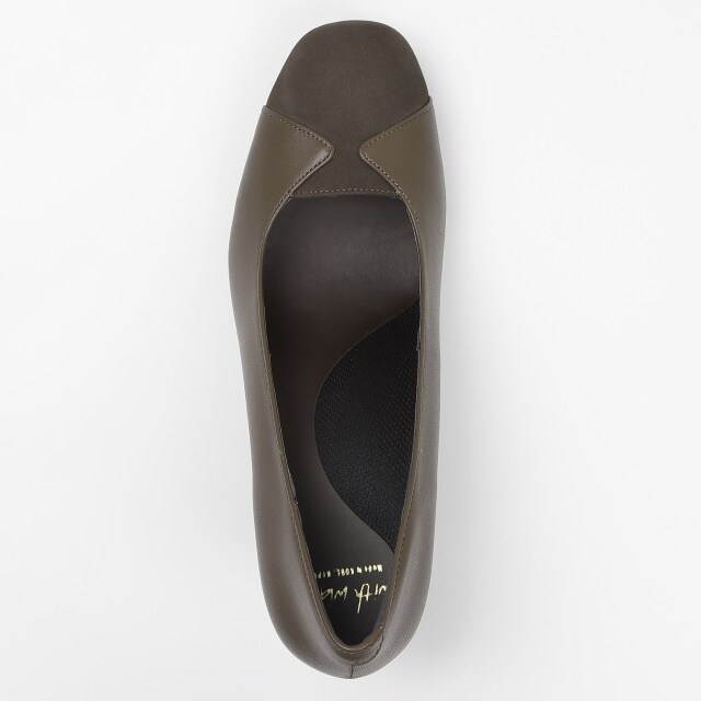 With Width（ウィズウィズ）2Eデザインパンプス チャコールグレー