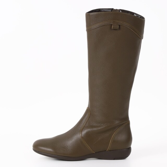 VITA NOVA（ヴィタノヴァ）内ファスナーロングブーツ Gブラウン