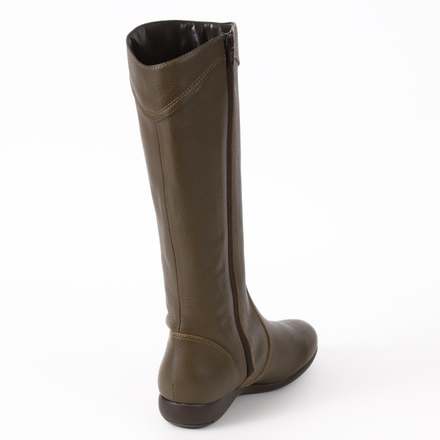 VITA NOVA（ヴィタノヴァ）内ファスナーロングブーツ Gブラウン