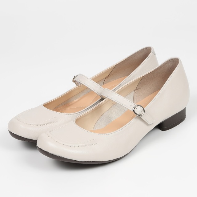 【OUTLET】VITA NOVA（ヴィタノヴァ）ストラップパンプス　アイボリー