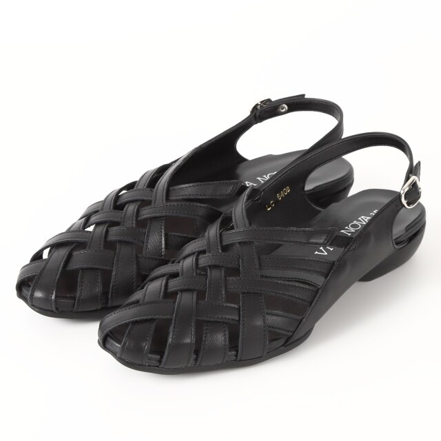 VITA NOVA（ヴィタノヴァ） ロングセラー バックバンドサンダル　ブラック4