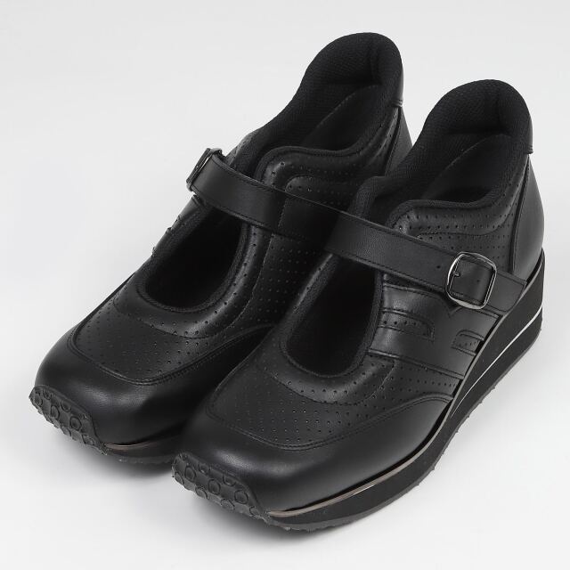 VITA NOVA(ヴィタノヴァ)5cmヒールメリージェーンスニーカー ブラック