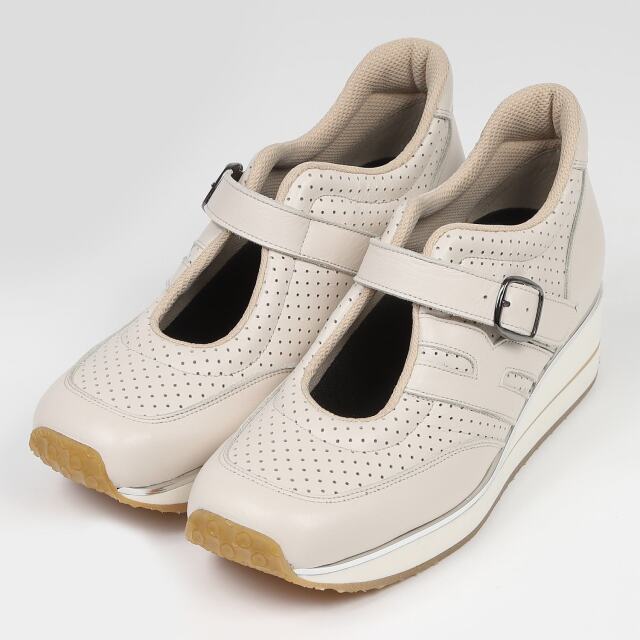 VITA NOVA(ヴィタノヴァ)5cmヒールメリージェーンスニーカー サンドグレー