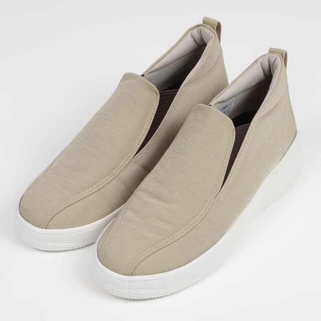 【OUTLET】VITA NOVA（ヴィタノヴァ）シワナイロンスリッポン　ライトベージュファブリック