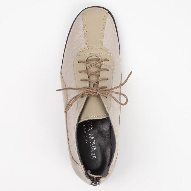 【新品未使用】VITA NOVA軽量バックファスナー付ショートブーツ　ブラウン VITA NOVA（ヴィタノヴァ）軽量バックファスナー付ショートブーツ