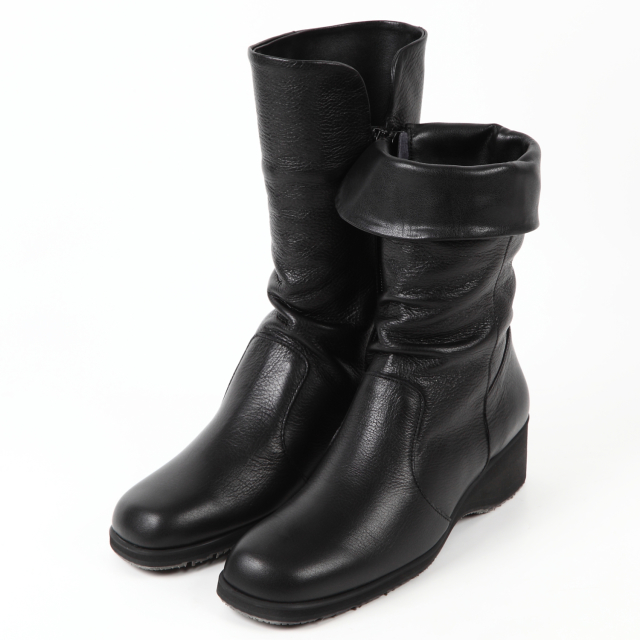 VITA NOVA（ヴィタノヴァ）2WAYハーフブーツ ブラック｜BARCLAY  