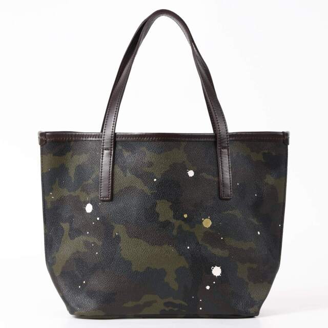 【OUTLET】BARCLAY × GENTIL BANDIT（バークレー×ジャンティバンティ）カモフラ柄トートバッグ  カーキチョコ