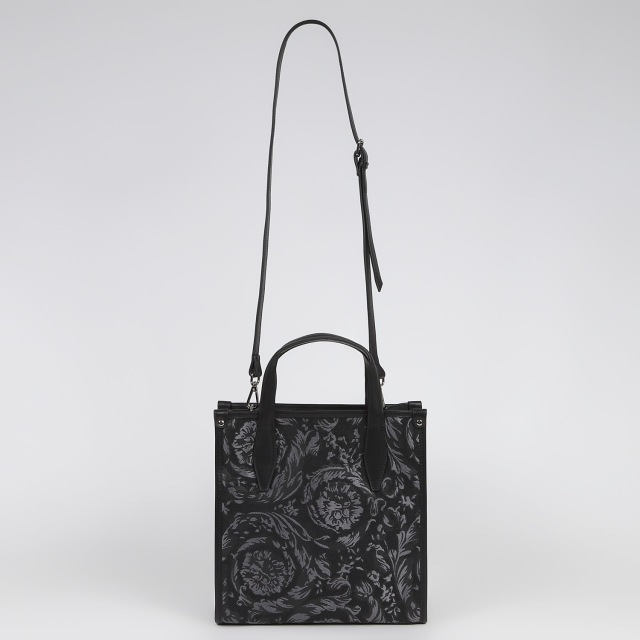 BARCLAY CLUB（バークレークラブ）花柄ショルダーバッグ　ブラック