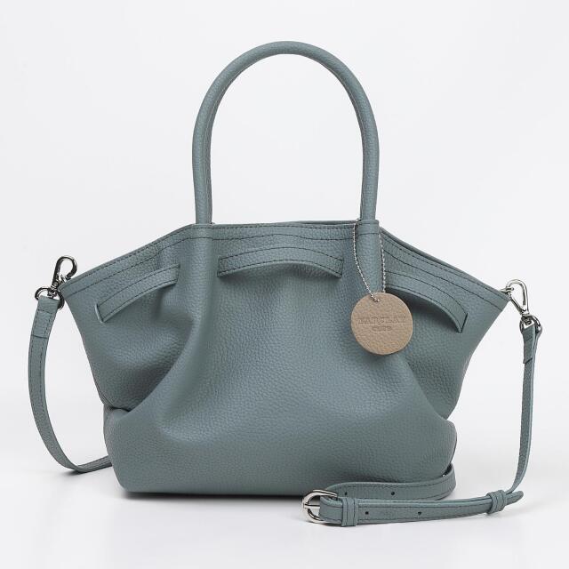 BARCLAY CLUB（バークレークラブ）スプリットレザーバッグ　ブルーグレー