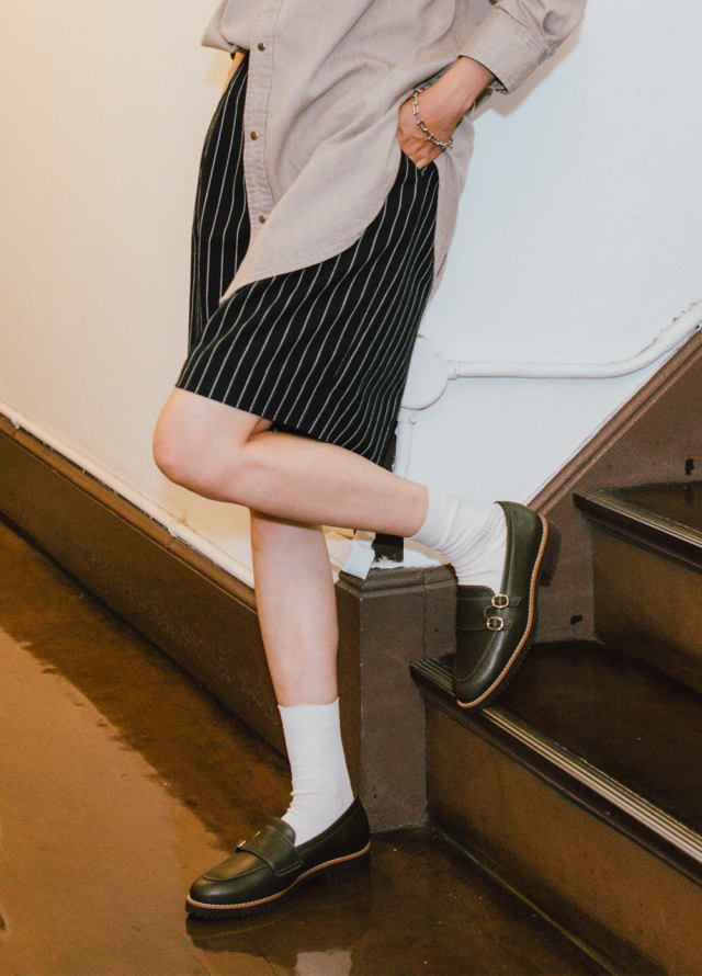 BARCLAY（バークレー）ダブルモンクストラップローファー ブラック