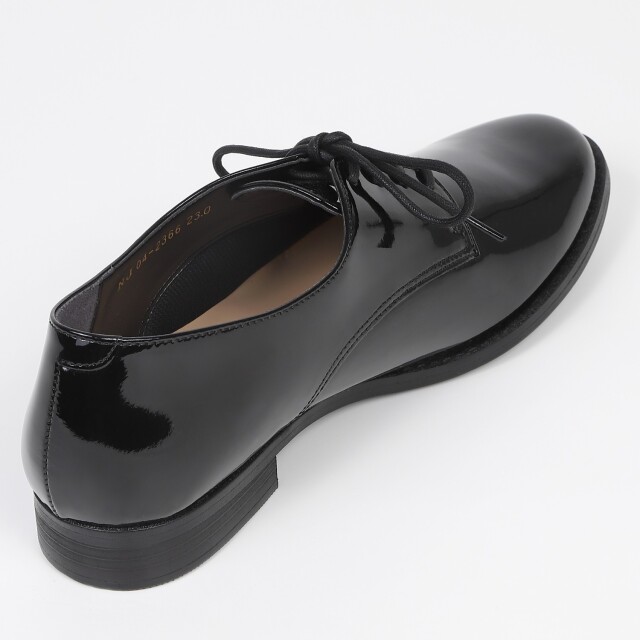 BARCLAY（バークレー）レースアップシューズ ブラックエナメル