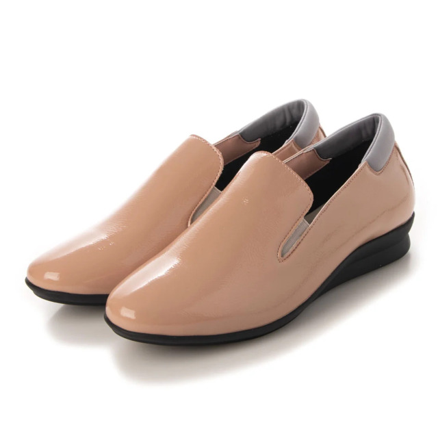 【OUTLET】KISCO（キスコ）オペラスリッポンレインシューズ　ピンクエナメル