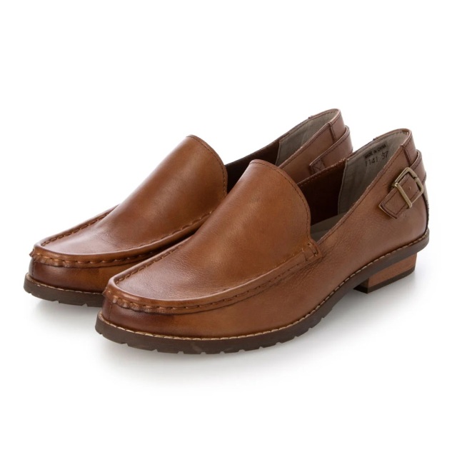 【OUTLET】KISCO（キスコ）モカシンローファー　ブラウン