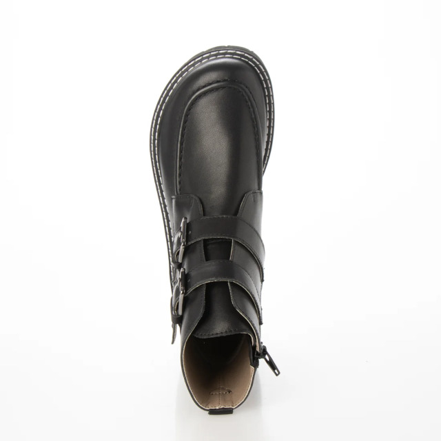 KISCO（キスコ）ダブルベルトショートブーツ ブラック｜BARCLAY