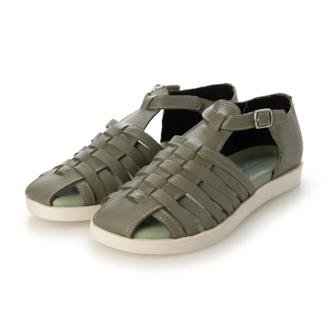 【OUTLET】KISCO（キスコ）グルカサンダル　アイボリー