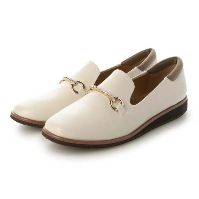 【OUTLET】KISCO（キスコ）ストーンビットオペラスリッポン　アイボリー