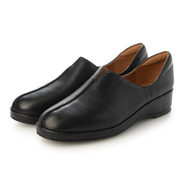 【OUTLET】KISCO（キスコ）プラットセンターシームシューズ　ブラック
