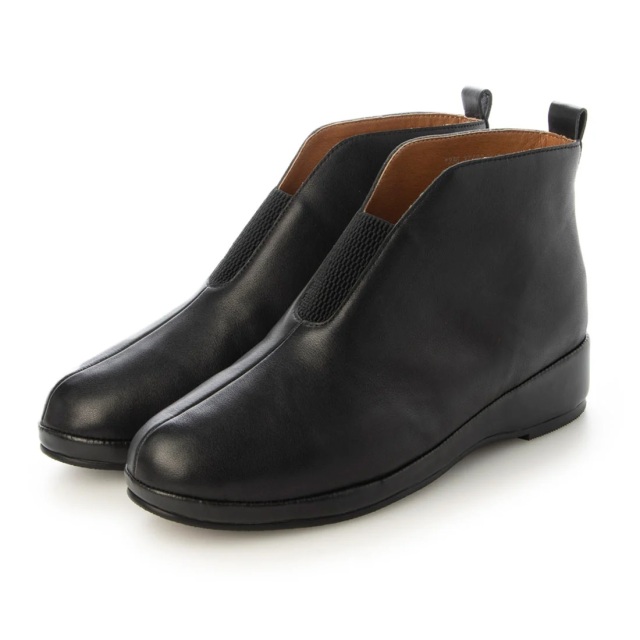【OUTLET】KISCO（キスコ）センターゴアショートブーツ　ブラック