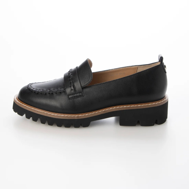 AKIKKOA 黒 ローファー トレッドソール London Shoe Make ローファー WEB限定 ＋4.5cm レザー タンク