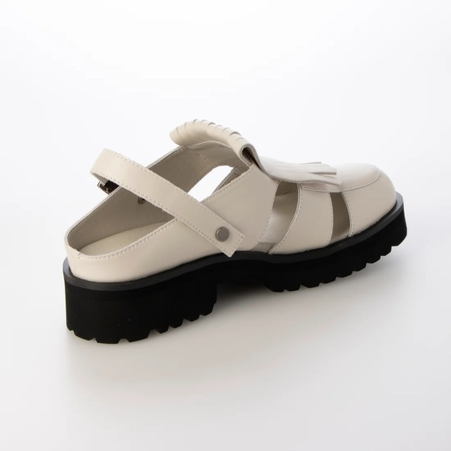KISCO キスコ キルトフットベットサンダル 36 キルトタッセル フリンジ KISCO - KISCO キスコ キルトフットベットサンダル 36 キルト