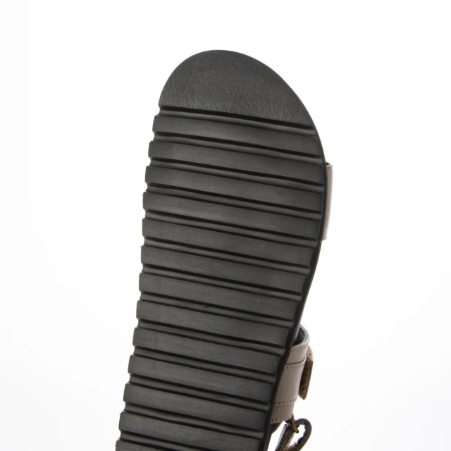 ★美品★ KISCO 本革 キルトフットベットサンダル キスコ KISCO キルトフットベットサンダル （ブラック） -靴
