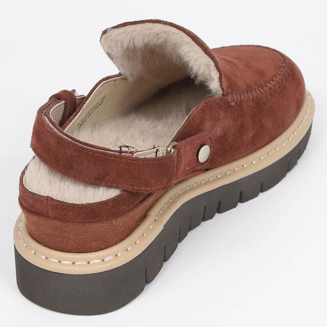 KISCO（キスコ）サボサンダル ダークオレンジスエード｜BARCLAY