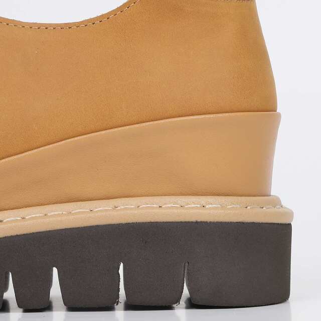 KISCO（キスコ）カジュアルレースアップシューズ キャメル｜BARCLAY