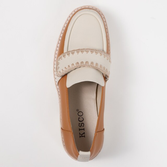 KISCO（キスコ）シャークソールベルトローファー キャメル｜BARCLAY