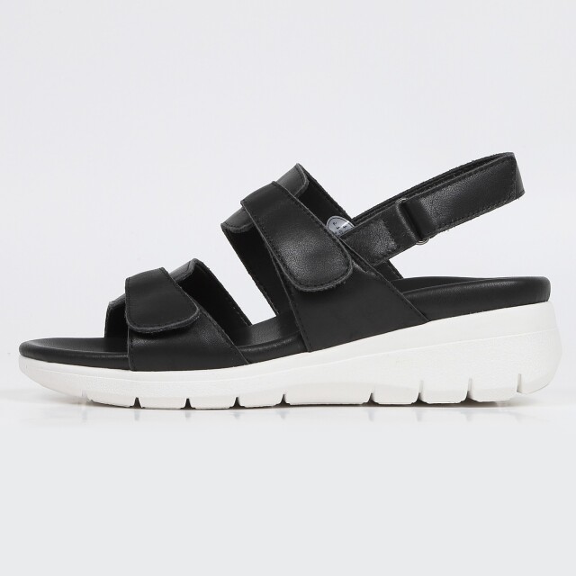 KISCO（キスコ）軽量ダブルベルトサンダル ブラック｜BARCLAY