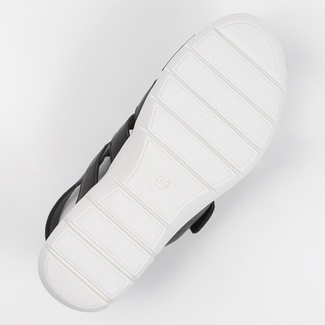 KISCO（キスコ）軽量ダブルベルトサンダル ブラック｜BARCLAY