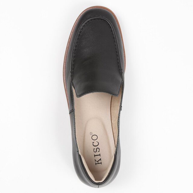 にこ KISCO（キスコ）ステッチローファー ブラック｜BARCLAY（バークレー
