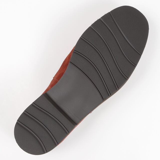 KISCO（キスコ）ステッチローファー ダークオレンジスエード｜BARCLAY