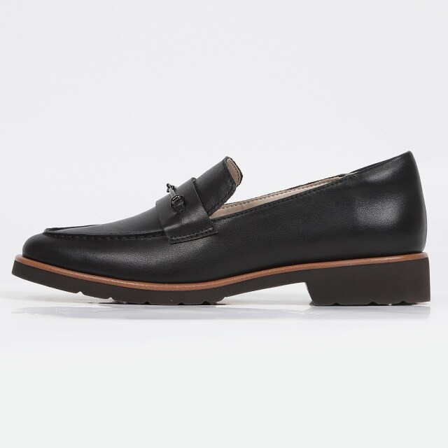 KISCO（キスコ）チェーンデザインローファー ブラック｜BARCLAY