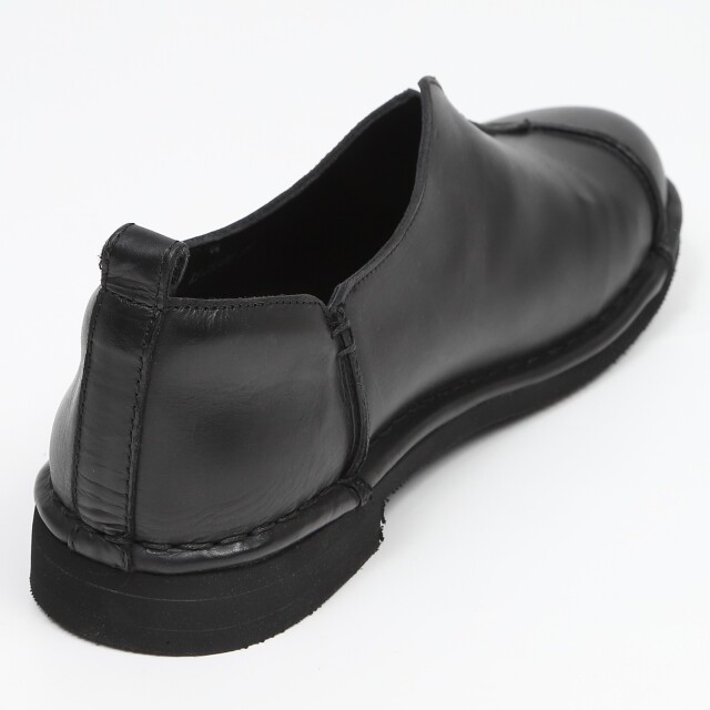 KISCO（キスコ）アウトステッチVカット軽量シューズ ブラック｜BARCLAY