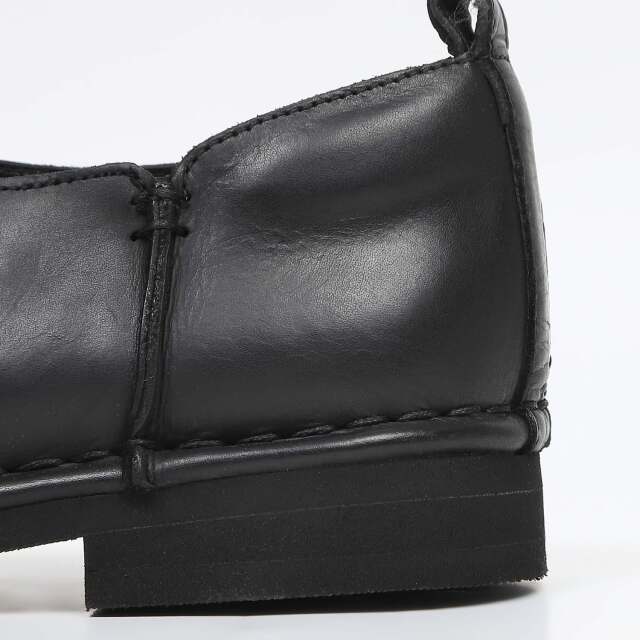 KISCO（キスコ）アウトステッチVカット軽量シューズ ブラック｜BARCLAY