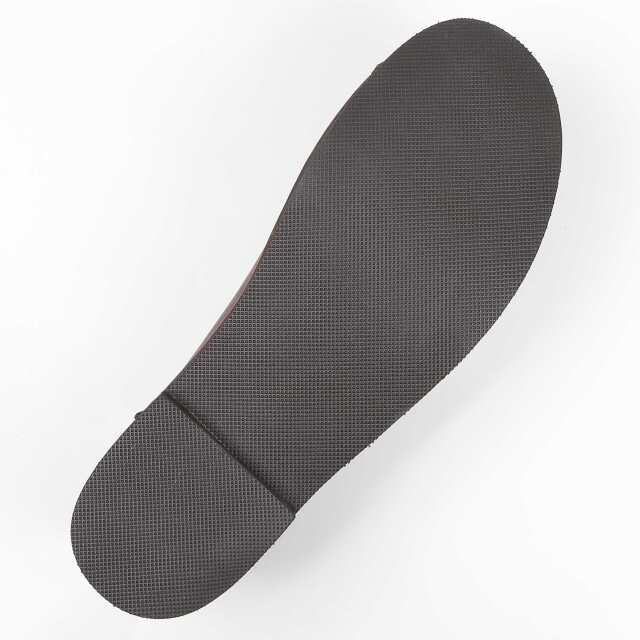 KISCO（キスコ）アウトステッチVカット軽量シューズ ダークブラウン