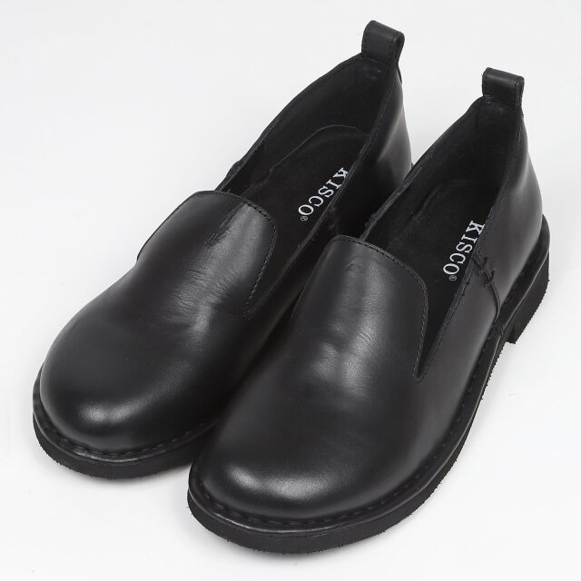 KISCO（キスコ）アウトステッチオペラカット軽量シューズ　ブラック