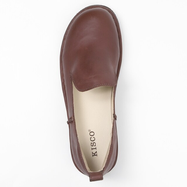 KISCO（キスコ）アウトステッチオペラカット軽量シューズ ダーク