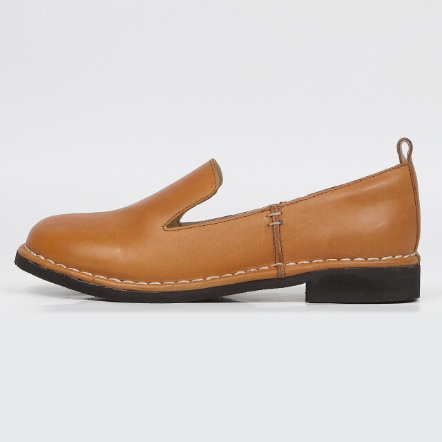 KISCO（キスコ）アウトステッチオペラカット軽量シューズ タン