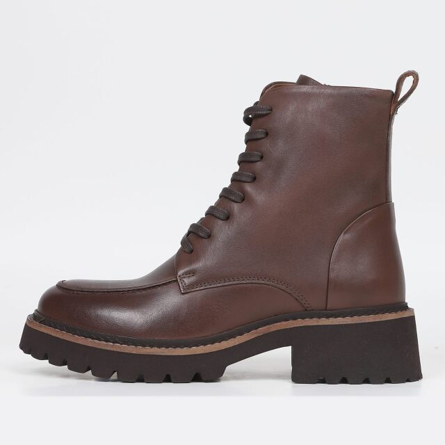 KISCO（キスコ）トラックソールレースアップブーツ ブラウン｜BARCLAY