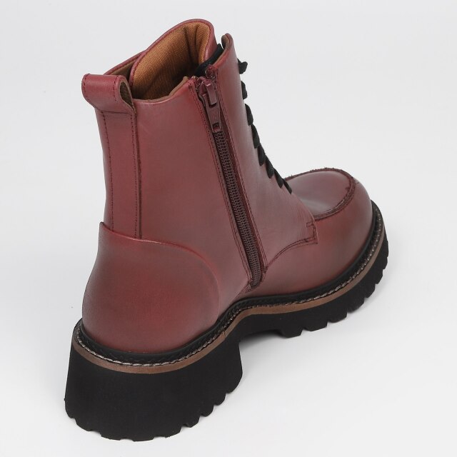 KISCO（キスコ）トラックソールレースアップブーツ バーガンディ