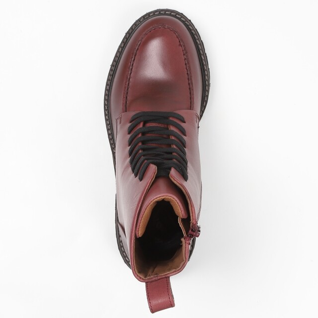 KISCO（キスコ）トラックソールレースアップブーツ バーガンディ