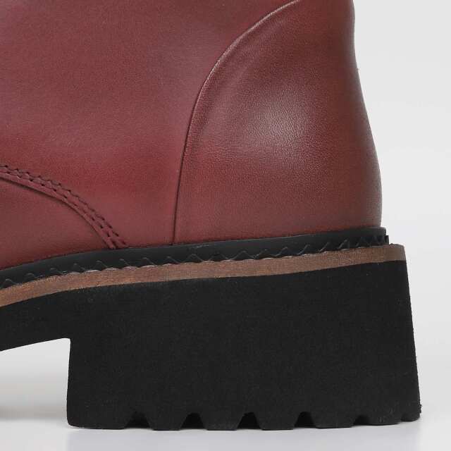 KISCO（キスコ）トラックソールレースアップブーツ バーガンディ